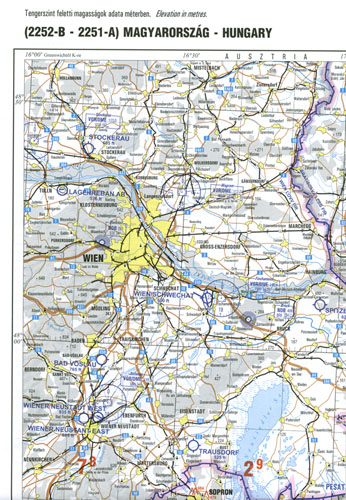 2020 Magyarország ICAO 1:500000 térkép - Kattintásra bezárul