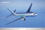 Boeing B737 repülőgép poszter